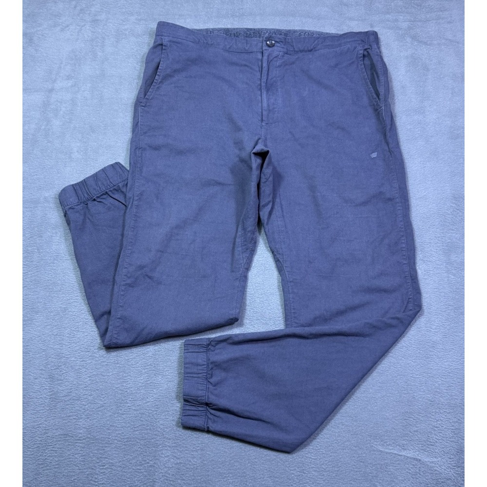Mack Weldon Jogger Pants Mens XL 35x30 Navy Tapered Drawstring Athleisure Golf